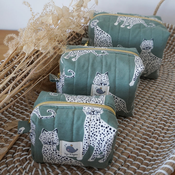 Toiletries Pouch - Green Leo