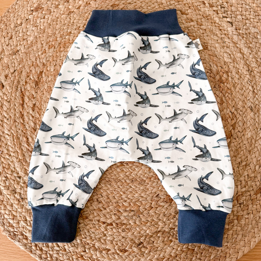Sharks | Handmade Organic Baby Pants | Vay&